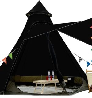 12'x10'x8'Dome Camping Tent 5-6 Person 4 Season Double Layers Waterproof Anti-UV Windproof Tents Family Outdoor Camping Tent