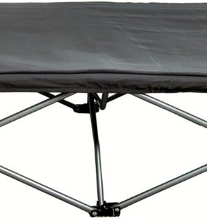 Extra Long Portable Bed, Includes Fitted Sheet, Gray 54x28x12 Inch (Pack of 1)