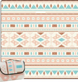 Picnic Blankets 79"x79" Extra Large Outdoor Blanket Beach Blanket Waterproof SandProof Picnic Mat Washable Foldable Portable for Grass Lawn Beach Camping
