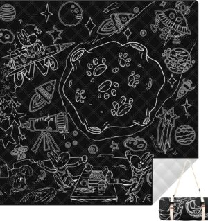 Graffiti Picnic Blanket, 79" x 79" Extra Large Outdoor Picnic Mat, Outdoor Blanket, Beach Blanket, Washable Foldable Portable Blanket for Park Grass/Beach/Camping/Concerts